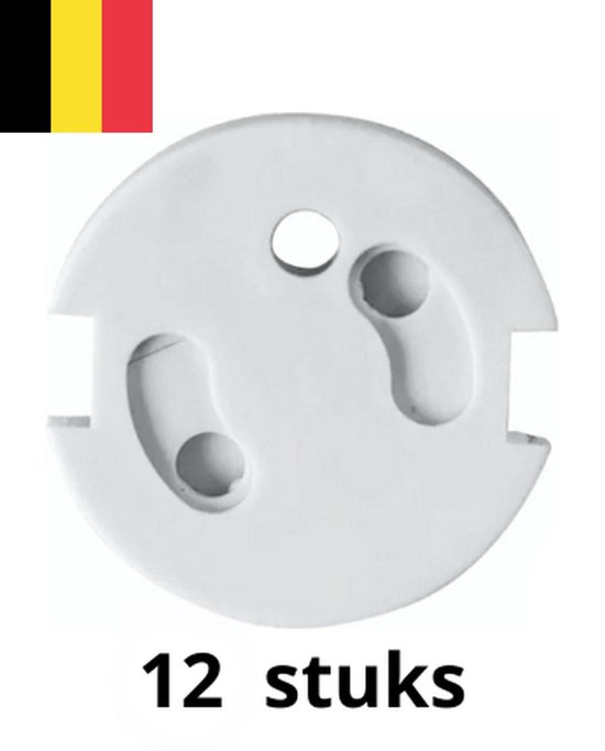 Jubilife® Protection de prise 12 pièces - Adapté à la België - Autocollant - Sécurité - Babyproof - Type E