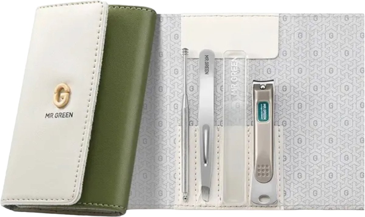 Goedkoopste Manicure set - Persoonlijke Verzorgings set - roestvrijstalen (RVS) reiskit - nagelknipper - wenkbrauw pincet - nagelknipper set - 5 delige manicure set - reisset - Nagelverzorging set - glazen nagelvijl - STAINLESS STEEL