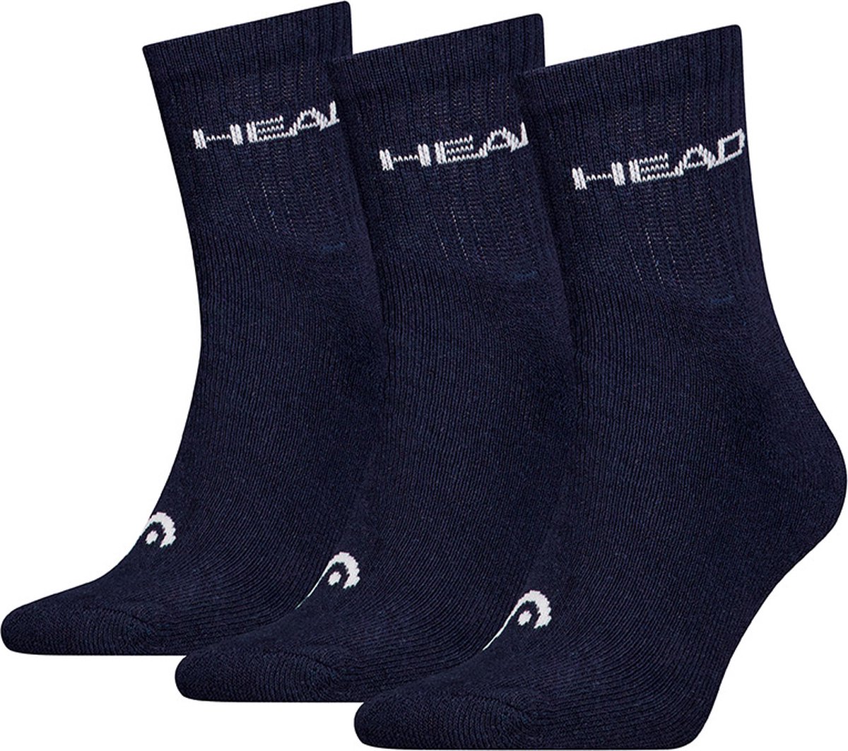 HEAD unisex 3P halfhoge sokken training Blauw