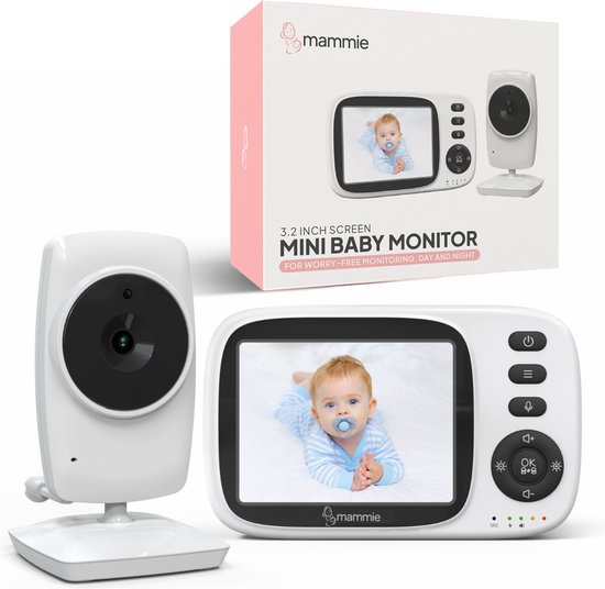 Foto: Mammie mini babyfoon met camera uitbreidbaar tot 4 baby camera s baby monitor