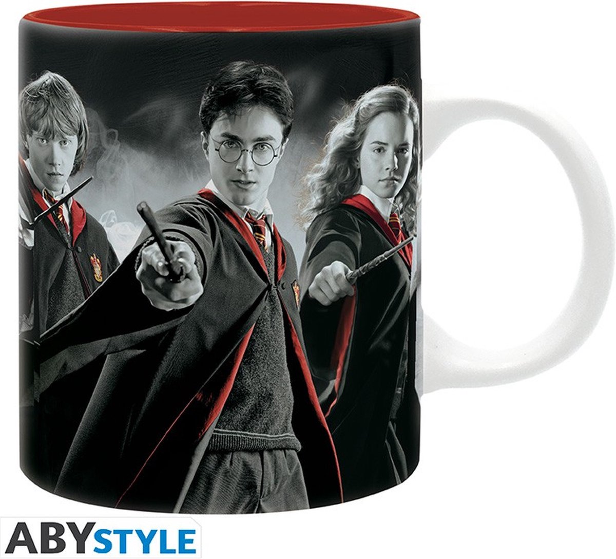 Harry Potter Mok met Ron Wemel en Hermelien Griffel 320ml