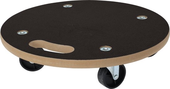 Foto: Ceruzo meubeltransporter mdf rond 38 cm 4 zwenkwielen max 250 kg hoogte 9 5 cm meubelverplaatser