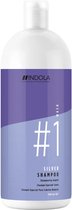 Bol.com Indola Silver Shampoo - 1500 ml- Zilvershampoo - Voor Alle haartypes - aanbieding