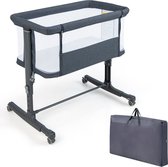 Bol.com SureDeal® - Babybed - Bed in Bed - Wieg - 83x48x80 cm - Met Matras - Verplaatsbaar - Wasbaar - Grijs - Box - Bed - Slaap... aanbieding