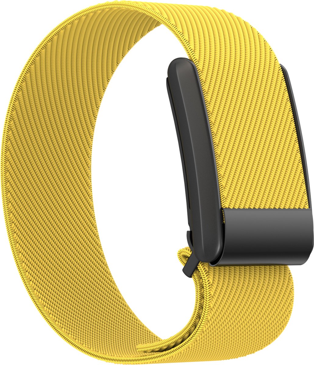 EP Goods - Bandje geschikt voor WHOOP 3.0 & WHOOP 4.0 - Nylon - Armband - Verstelbaar Polsbandje - Geel