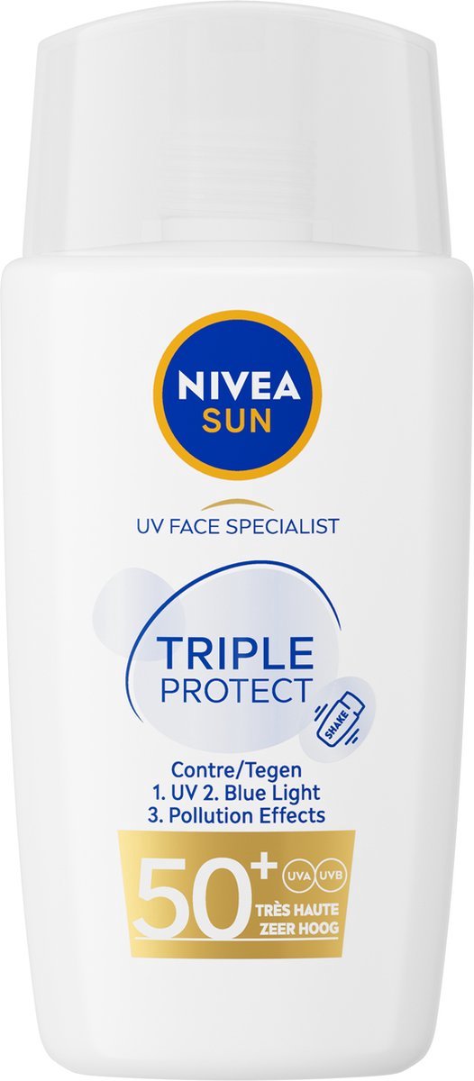 Goedkoopste NIVEA SUN Zonnebrand Gezicht, triple protect, SPF 50 , 40 ml