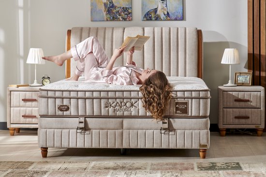 Boxspring Kapok Naturel - - Living & More