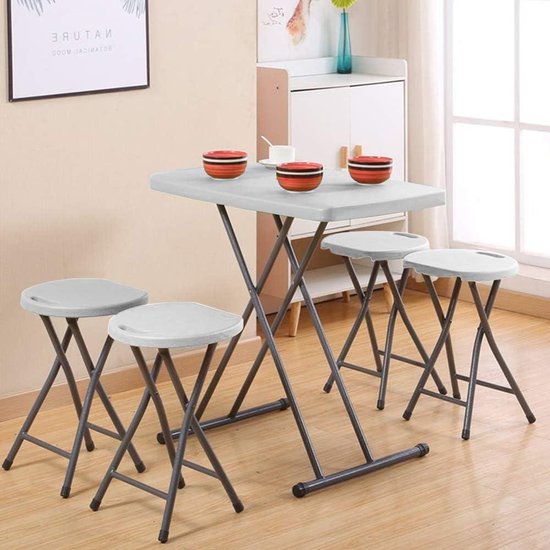 NUZAMAS Draagbaar campingrek, 3-laags outdoor campingtafel, 3-traps opvouwbaar rek, picknickbureau voor buiten, voor camping, party, picknick, strand, BBQ, koken