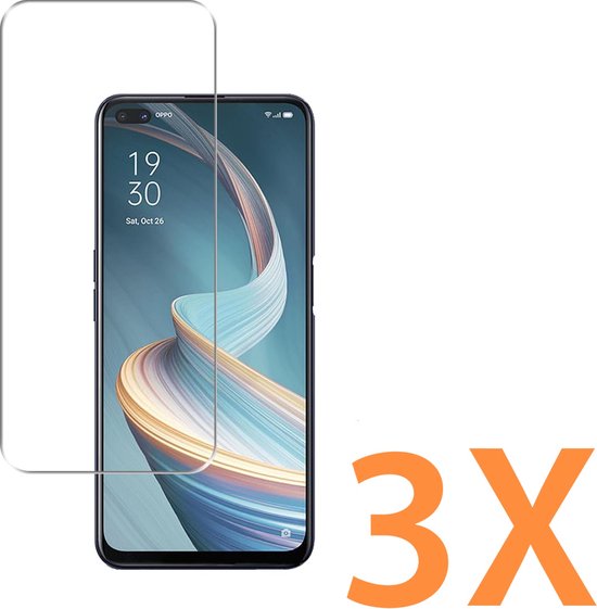 Plaque de verre Convient pour : OPPO Reno 4Z - 3x Protecteur d'écran - protecteur d'écran - verre - protéger - verre de protection