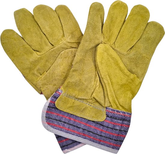 isilila Tuinhandschoenen, rozenhandschoenen, doornenbestendig, voor dames en heren, ademende lange tuinhandschoenen, leer met onderarmbescherming, tuinwerkhandschoenen voor tuiniers en boeren, geel