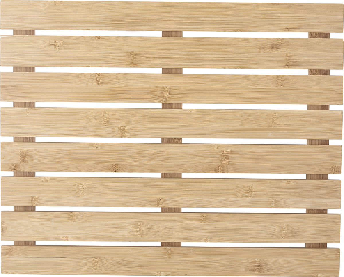 Goedkoopste Bloomingville - Aden Badmat - Beige - Bamboe