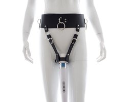 vscnovelty® - Kuisheidsgordel voor Vrouwen - Riem - BDSM - Female Chastity Belt - gordel voor wand vibrator