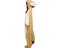 Fennek Vos Onesie Pak Kostuum Outfit Huispak Jumpsuit Verkleedpak - Premium Verkleedkleding - Halloween & Carnaval - SAZAC - Kinderen & Volwassenen - Maat Onesize voor Lichaamslengte (155-182 cm)