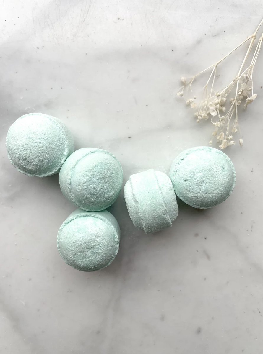 Studio Freem Mini bruisbal Badbruisbal Mint groen Ongeveer 2 5 tot 3cm Set van 10