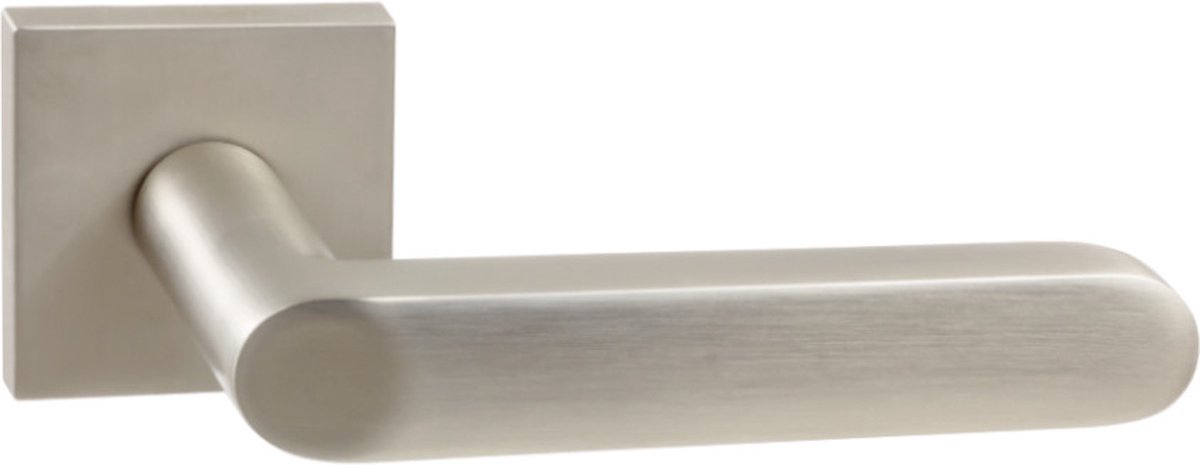 Domino® Deurklink DENVER-QR slim - Nikkel - Deurkruk, Deurbeslag, Deurklinken voor Binnen - Deurbeslag van aluminium - Deurklink voor kamerdeur, kantoordeur, kelderdeur en binnendeur