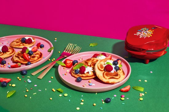 Bestron Wafelijzer - APP500R - 550W - Paw Patrol mini wafel - Hondenpoot vorm - Marshall - Rood - 5 jaar garantie van Bestron — afbeelding 3