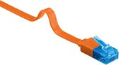 Bol.com Goobay UTP platte netwerkkabel oranje - CAT6a - 2 meter aanbieding