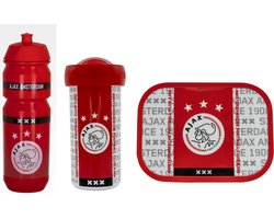 foto van Ajax Voordeelset Lunchbox, Schoolbeker en Bidon Logo
