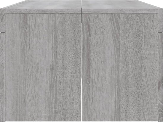 vidaXL Salontafel 102 x 50 x 36 cm, bois , chêne Sonoma gris
