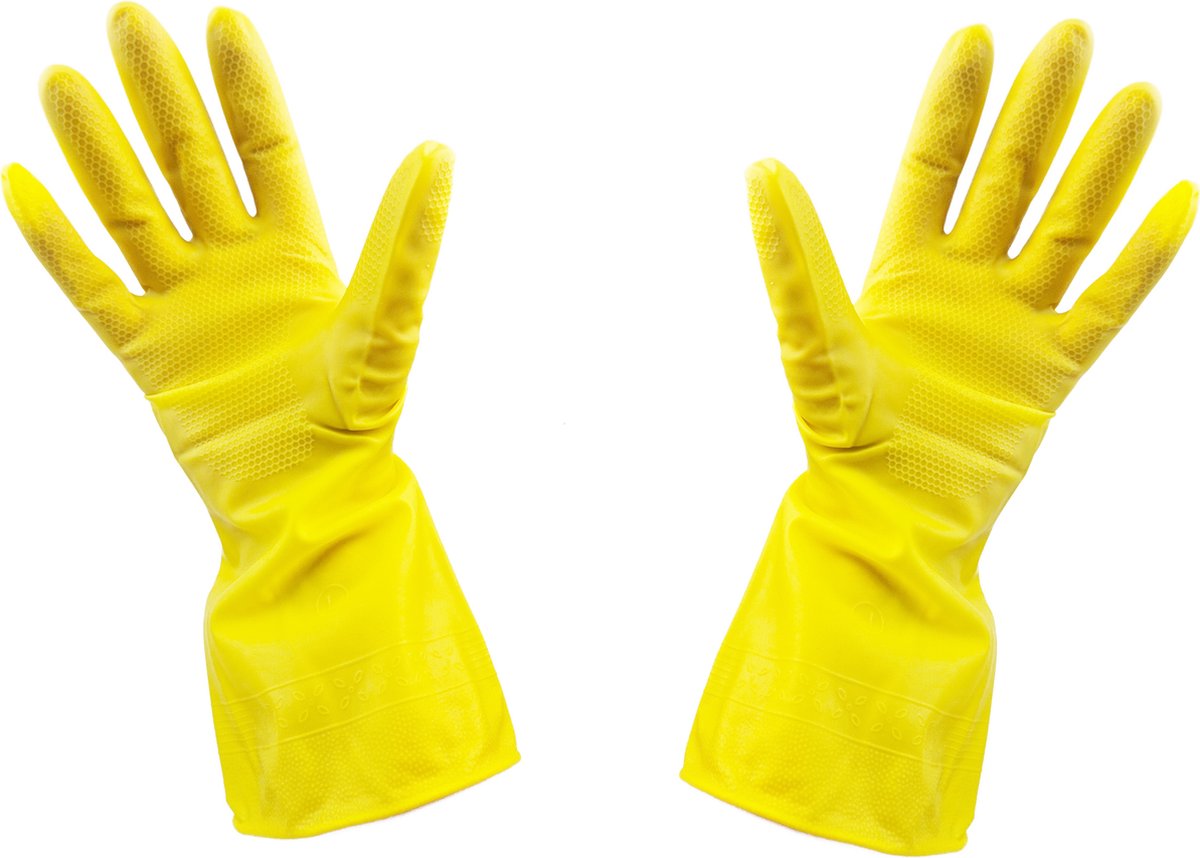 Goedkoopste BamBella® - Handschoenen waterdicht - rubber huishoud schoonmaak auto wassen was