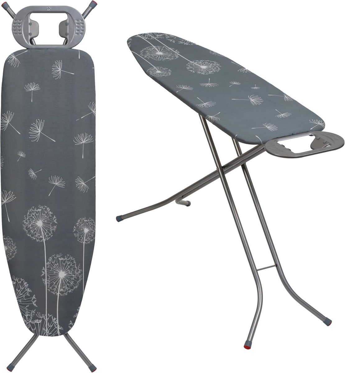 Goodivery Opvouwbare Strijkplank 120 x 38 cm Met Katoenen Hoes en Antislip Voeten Blauw