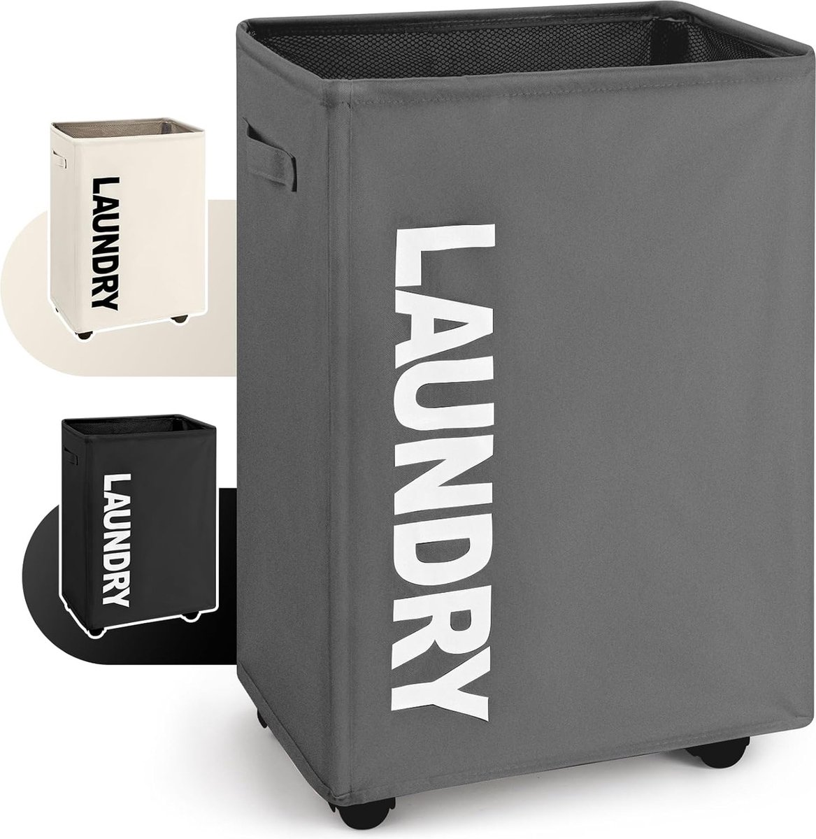Goedkoopste Foldable Opvouwbare Wasmand met Wielen voor Gemakkelijk Transport