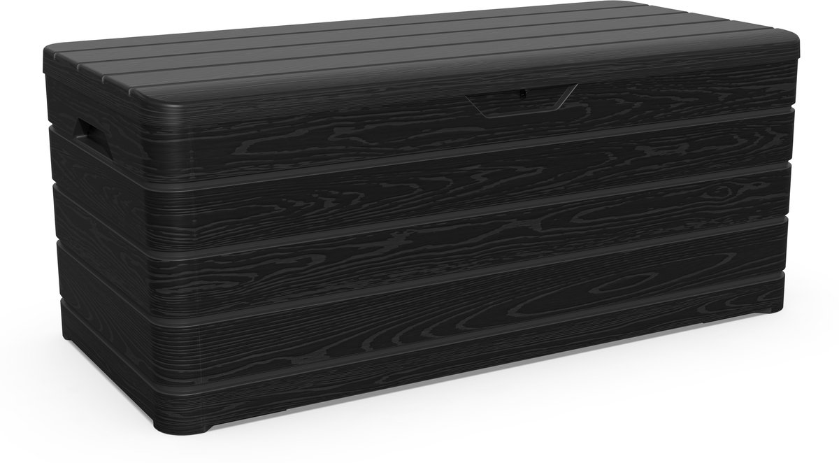 Bol.com Toomax Dolomiti opbergbox met deksel - 640L - Antraciet - Kunststof - Waterdichte kussenbox voor buiten in de tuin aanbieding