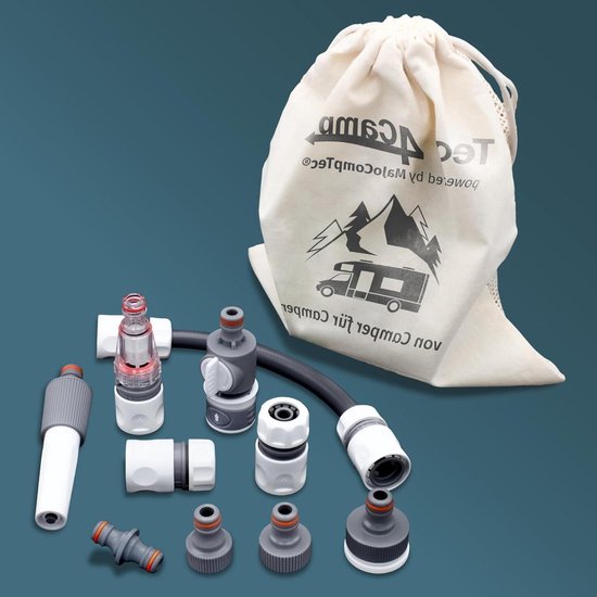 Raccord Universel Robinet-Vanneau - Adaptateur Tuyau D'Arrosage Camping-Car Gardena, Sans Outil