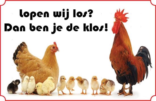 Bord Kippen - Lopen wij los? Dan ben je de klos! | bol