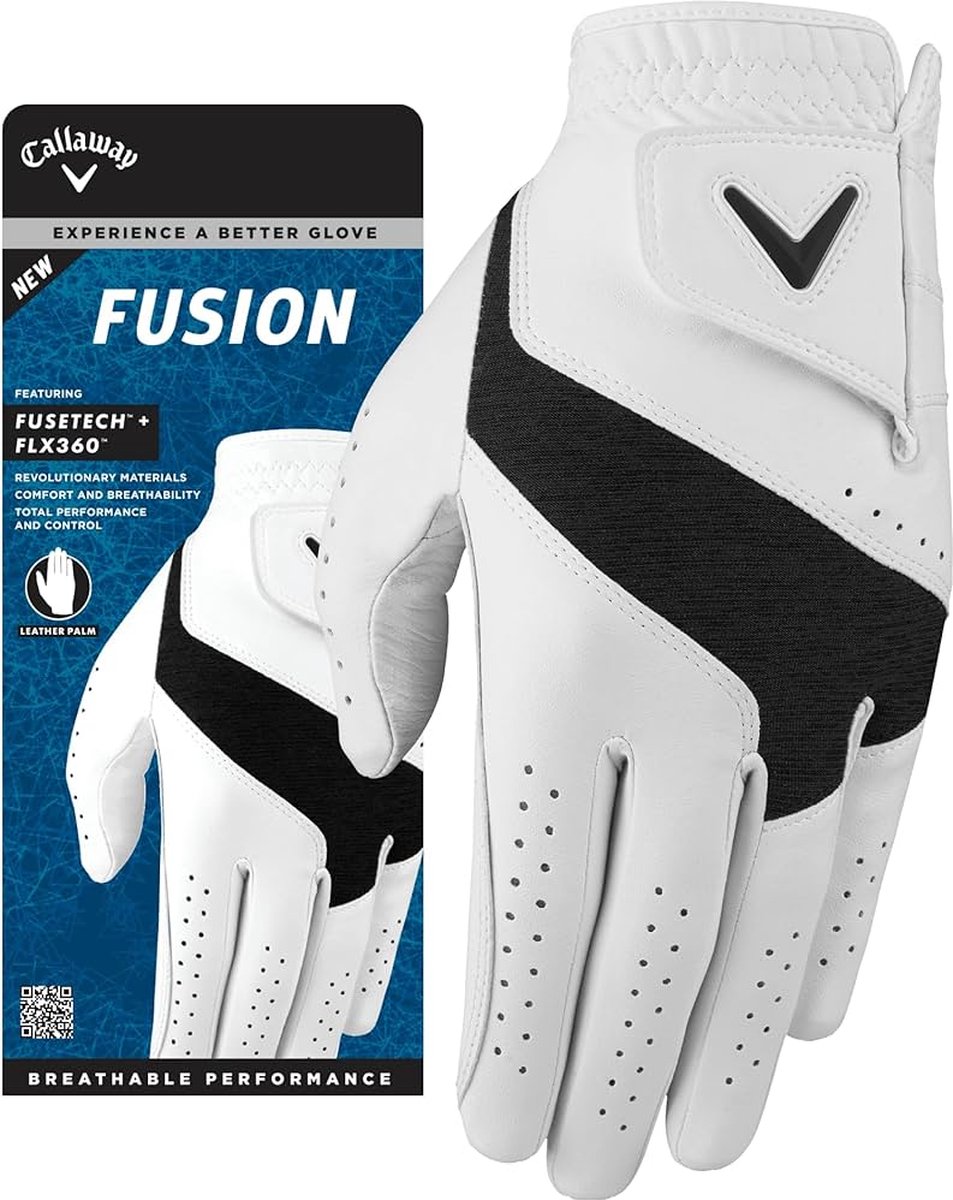 Callaway Fusion White/Charcoal Herenhandschoenen XL