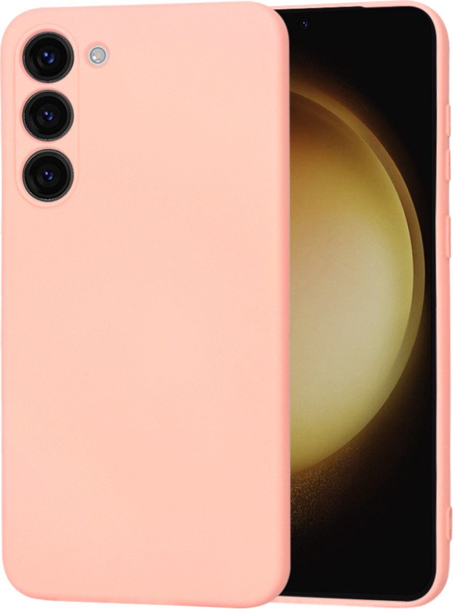Techsuit Soft Flex Silicone Back Cover hoesje voor Samsung Galaxy S23 Plus - Chalk Pink
