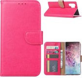 Boekmodel Hoesje Samsung Galaxy Note 10 Plus - Donkerroze