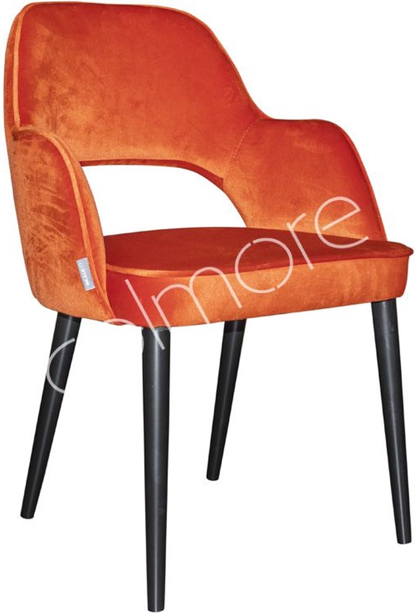 Colmore by Diga eetkamerstoel Oranje velvet Lois 50 x 57 x 85 cm