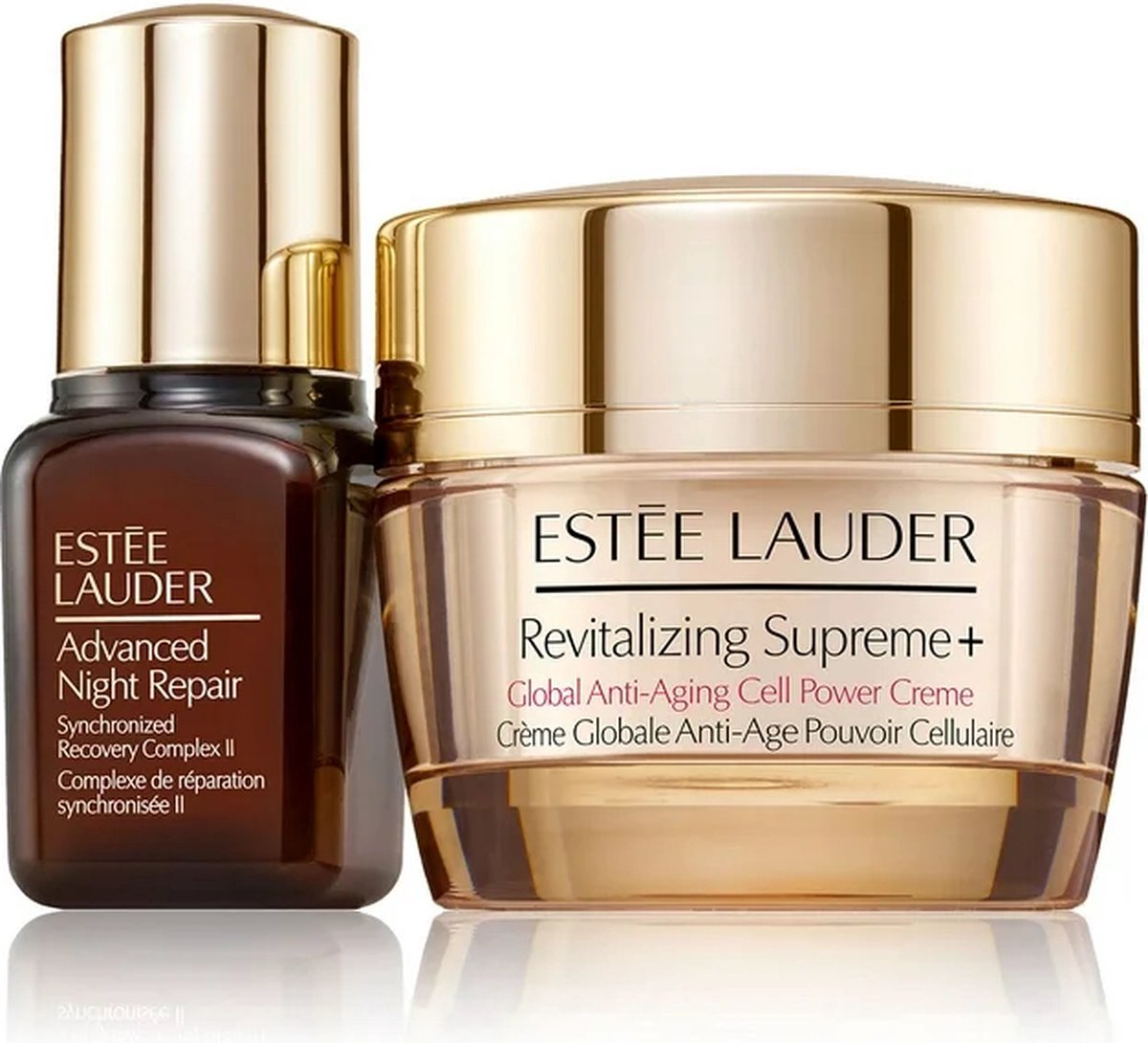 Goedkoopste Estée Lauder Radiance Recharge Set - Advanced Night Repair 7 ml Revitalizing Supreme Moisturizer 7 ml - Giftset