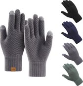 NiSy.nl Handschoenen heren / dames - Touchscreen | Fleece | Winter | Extra Dik | Grijs