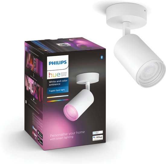 Philips Hue Fugato Opbouwspot White and Color - Wit - 1-spot