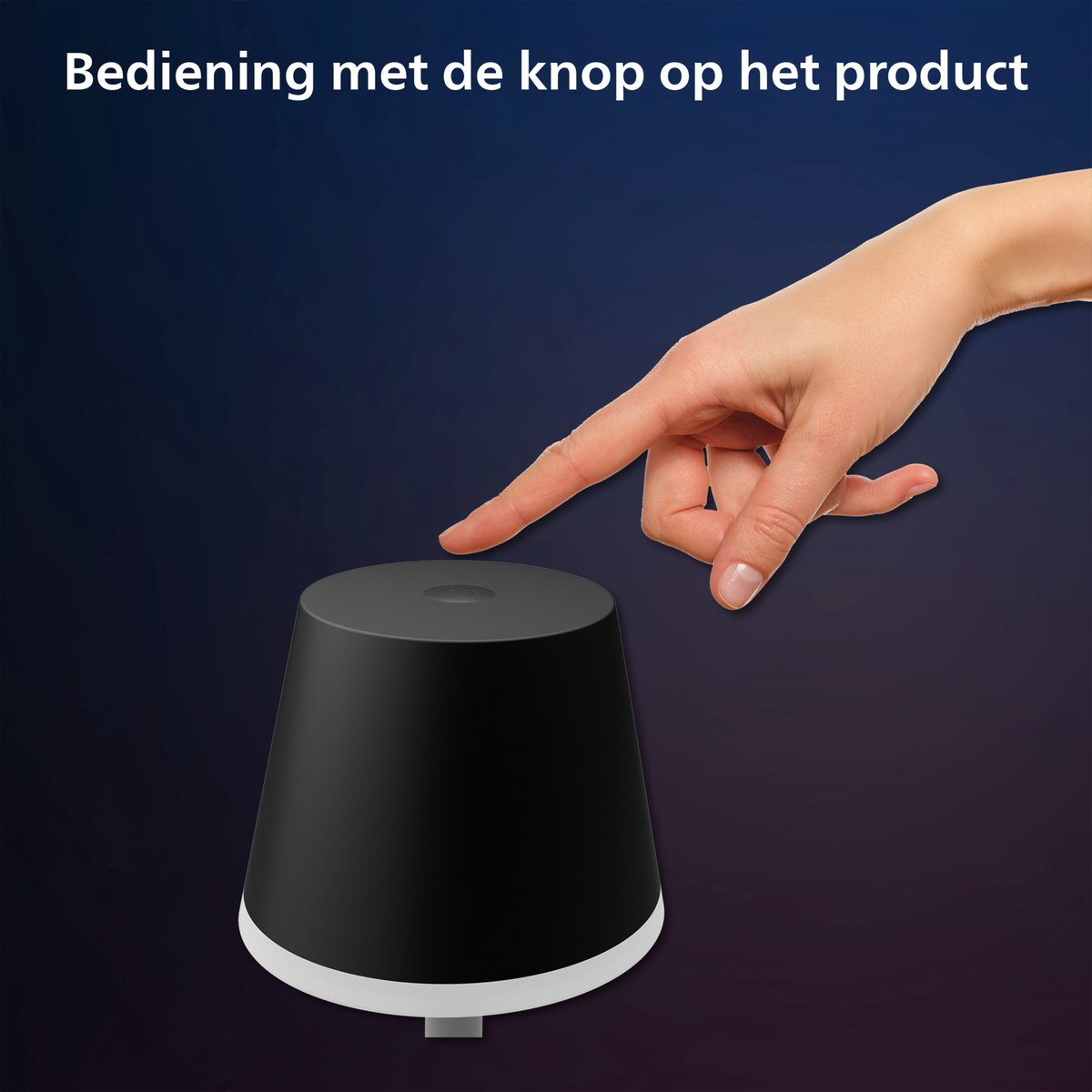 Philips Hue Go draagbare tafellamp - wit en gekleurd licht - zwart — afbeelding 6