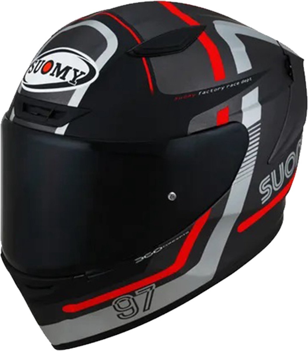 Suomy Track 1 Ninety Seven Ece 22.06 Black Grey S - Maat S - Helm