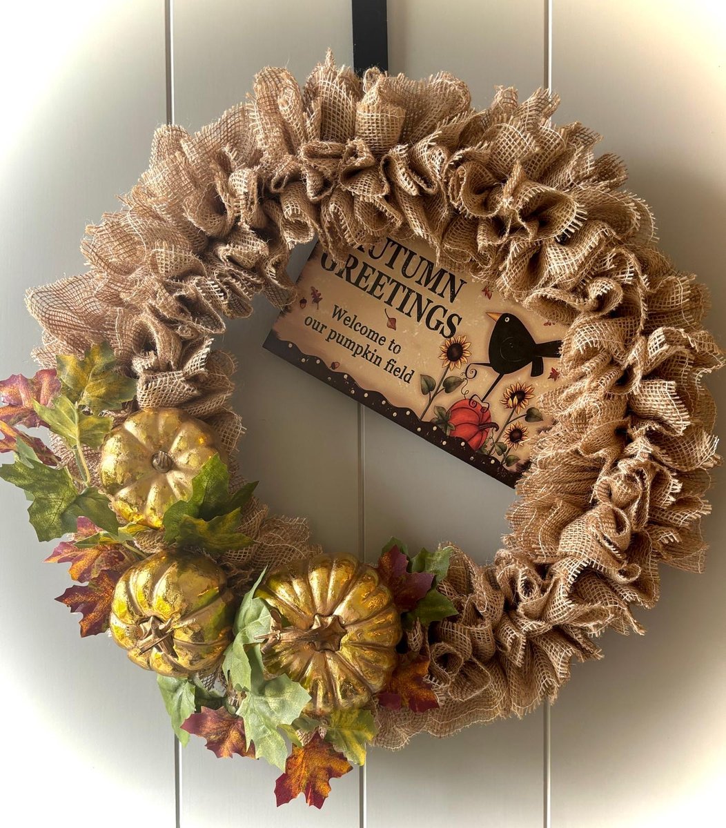 Herfstkrans Kunstmatig 30 Cm - Pompoenkrans Met Esdoornbladeren En Dennenappels, Voor Deur Of Raam Decoratie In Herfst