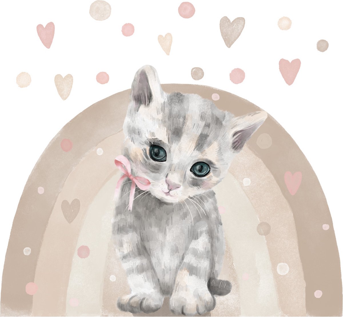 Muursticker - Cat Cat