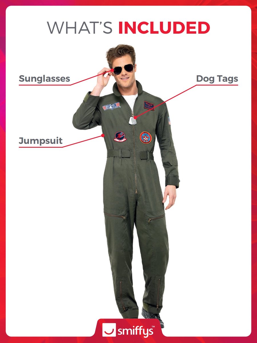 Top Gun Pilot Costume for Men Pilot, Aviator, Professions