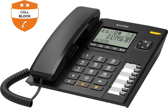 Foto: Alcatel t78 analoge telefoon handenvrij spreken nummerweergave call blocker