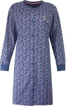 Tenderness Dames Nachthemd - Doorknoop - Blauw - Maat M