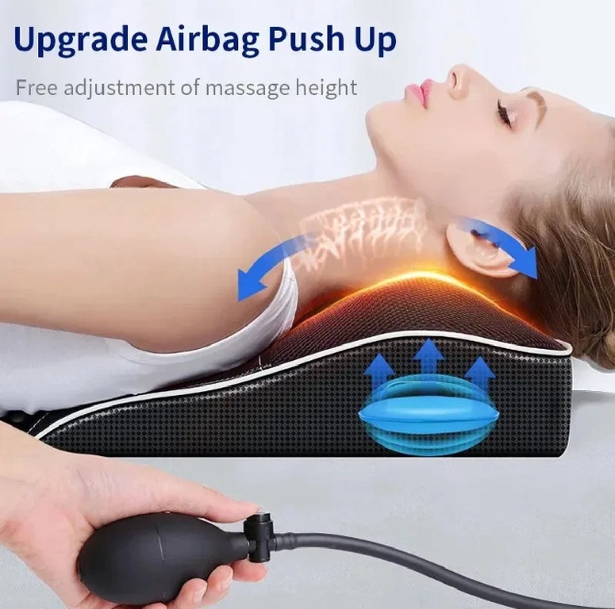 MassageMoods - Shiatsu -Massage Stoel - Massage Kussen - Massage Apparaat - Rugmassage - Rugkussen - Hoofdmassage - Nekmassage - Halsmassage - Voetmassage – foto 6