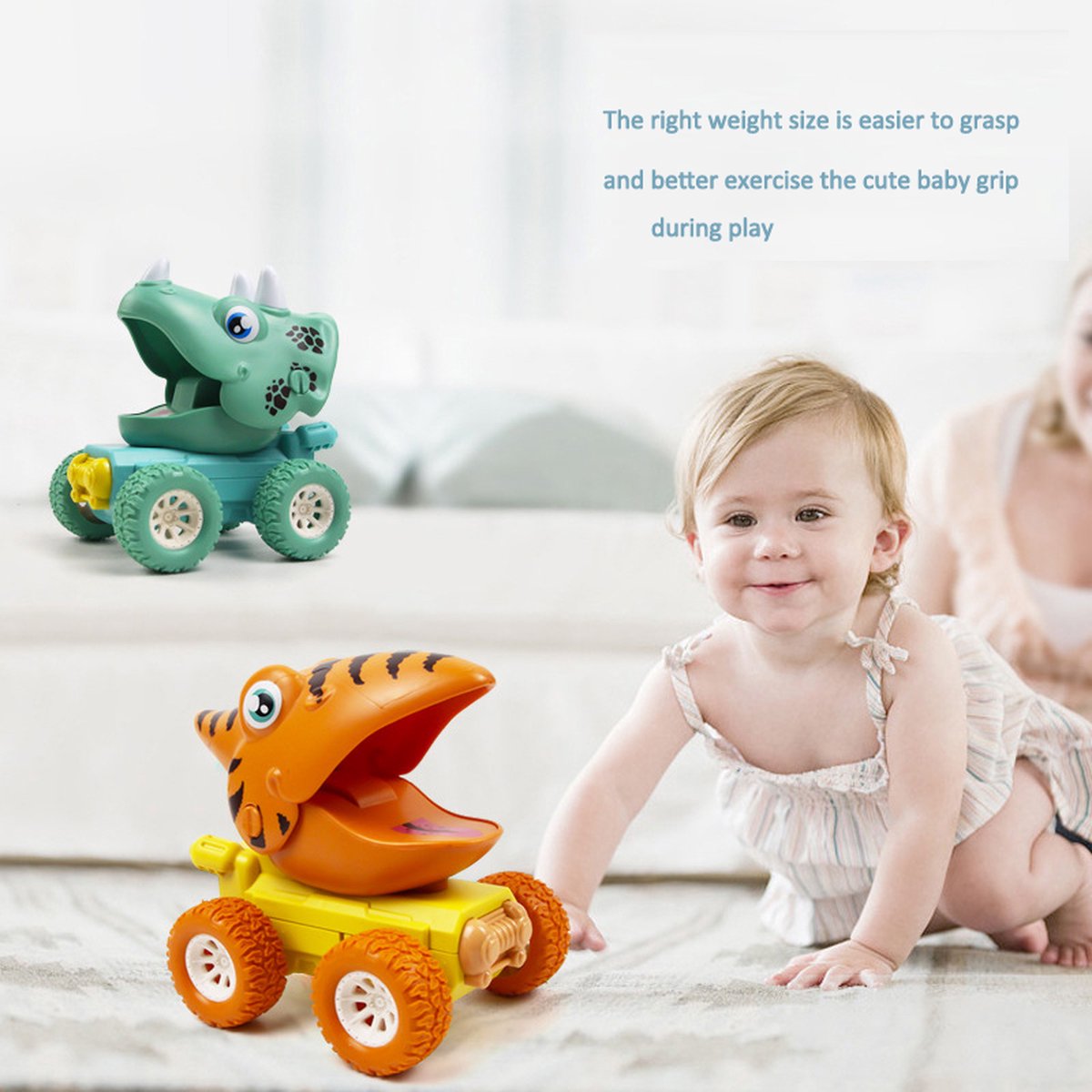 Dinosaurus speelgoed auto's - auto speelgoed - Dinosaurus speelgoed - 3 stuks - ONELIV — afbeelding 7