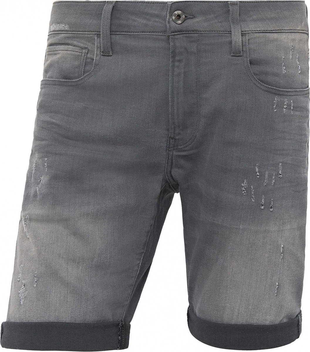 G-Star Raw 3301 Slim Short Jeans Heren Broek Grijs
