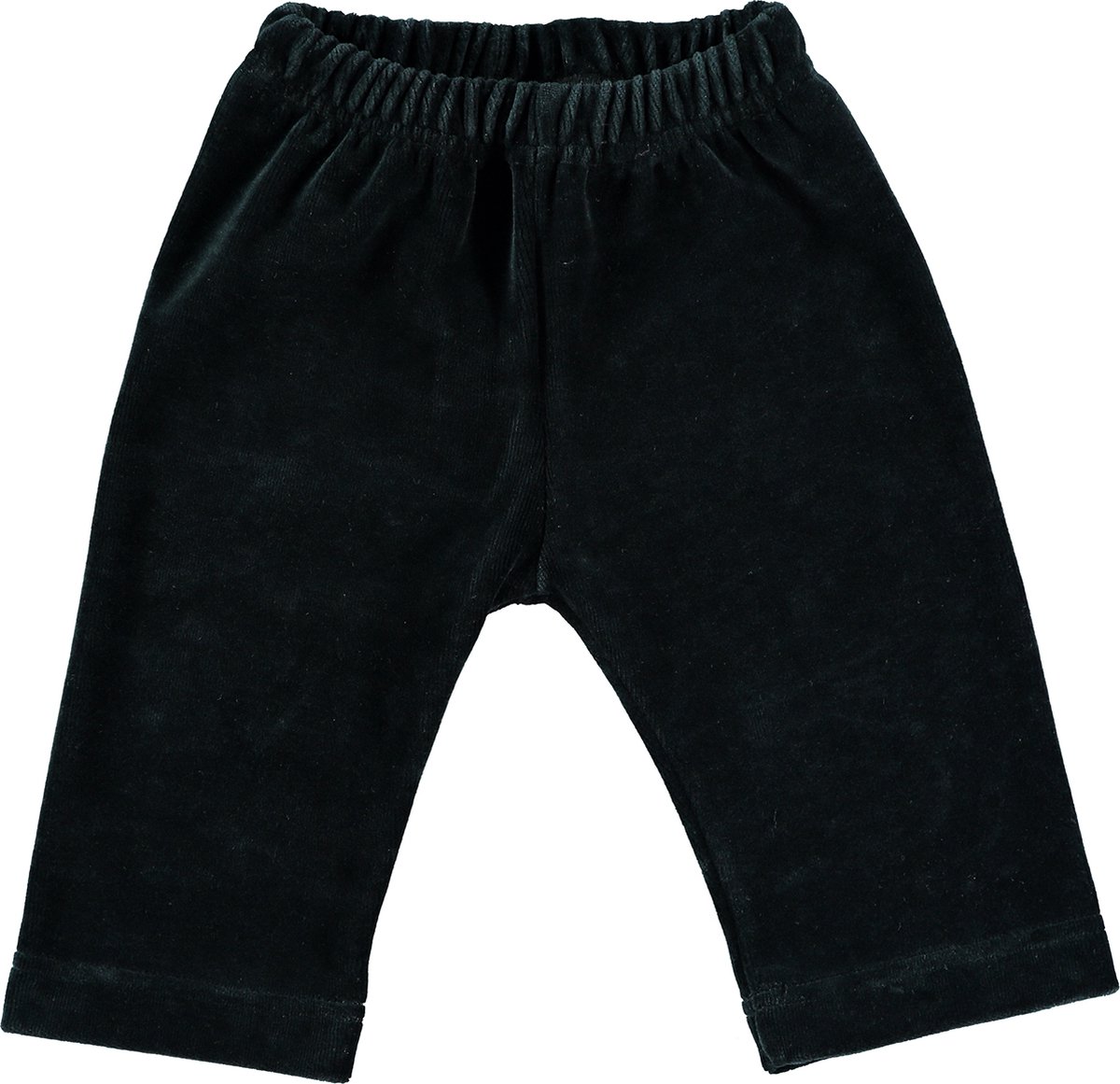 Baby broekje velours 50-56 zwart Limo basics
