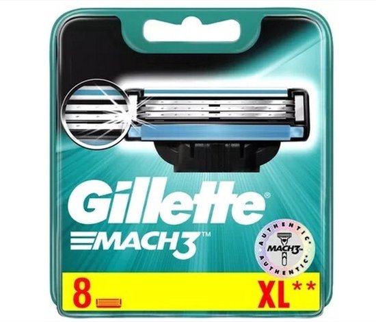 Gillette Mach3 - Scheermesjes/Navulmesjes - 8 Stuks