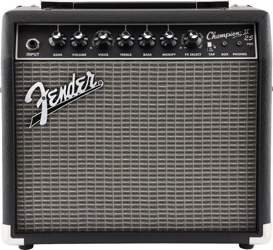 Foto: Fender champion ii 25 gitaar versterker combo zwart