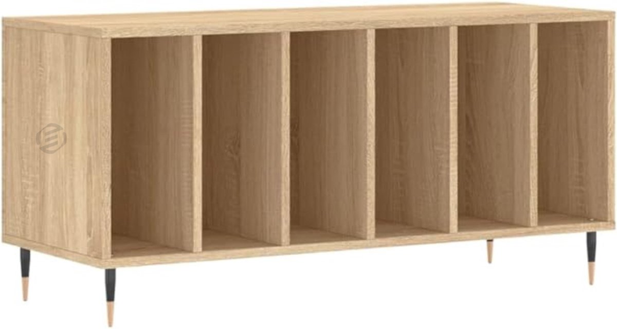 Equivera platenspeler meubel - lp kast - platenspeler kast - vinyl kast - lp meubel - platen kast